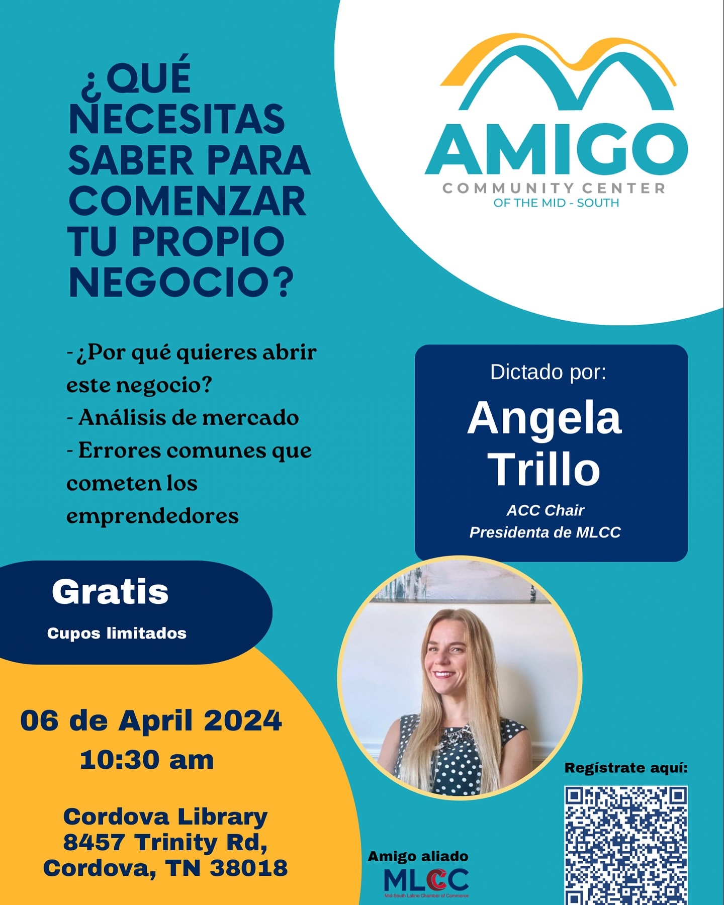 Angela Trillo publicidad para nuestro evento